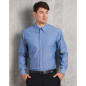 Mens Wrinkle Free Long Sleeve Chambray Shirts - BS03L