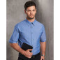 Mens Wrinkle Free Short Sleeve Chambray Shirts - BS03S