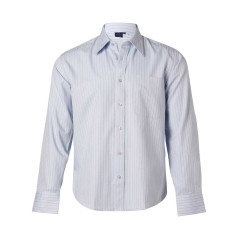 Mens Pin Stripe Long Sleeve Shirt - BS17