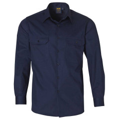 Cotton Long Sleeve Work Shirt - WT02