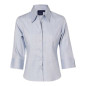 Women's Pin Stripe 3/4 Sleeve Shirt - BS18