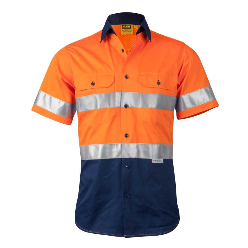Short Sleeve Safety Shirt with Tape - SW59