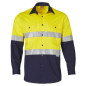 Men's Long Sleeve Safety Shirt with Tape - SW60