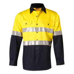 High Visibility CottonTwill Safety Shirt with 3M Tape - SW68
