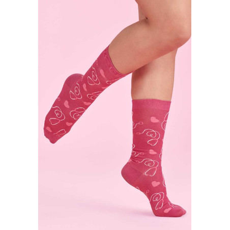 Happy Feet Pink Socks - CCS250U