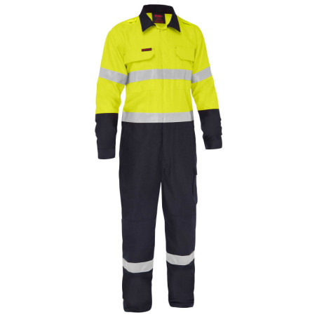 Apex 185/240 Taped Hi Vis FR Ripstop Vented Coverall - BC8477T