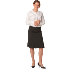 Womens Wool Stretch Pleated Skirt - M9473