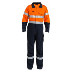 2 TONE HI VIS FR TAPED VENTED COVERALL TECASAFE PLUS 700 - BC8086T