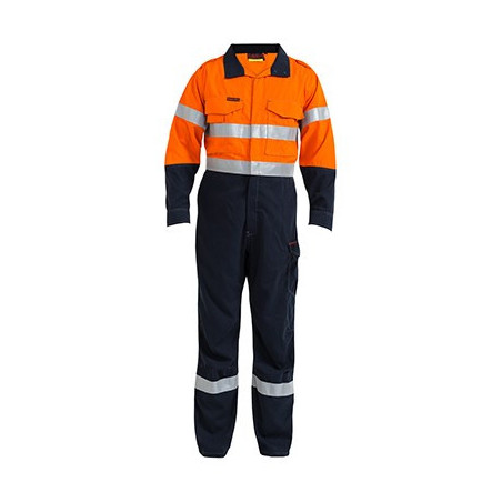 2 Tone Hi Vis Fr Taped Vented Coverall Tecasafe Plus 700 - BC8086T