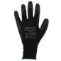 12 Pack Black Latex Glove - 8R003