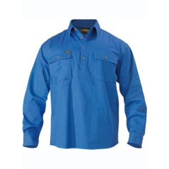 CLOSED FRONT COTTON DRILL SHIRT L/S - BSC6433
