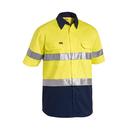 3M Taped Two Tone Hi Vis Cool Lightweight Shirt - Short Sleeve - BS1896