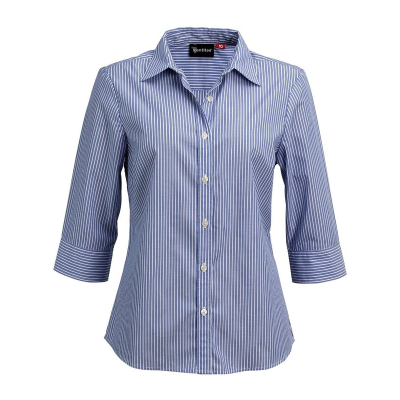 Ladies 3\4 Sleeve Corporate Stripe Shirt - W43