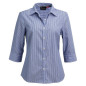 Ladies 3\4 Sleeve Corporate Stripe Shirt - W43