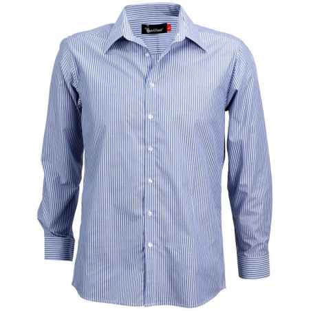 Men's Long Sleeve Corporate Stripe Shirt - W41