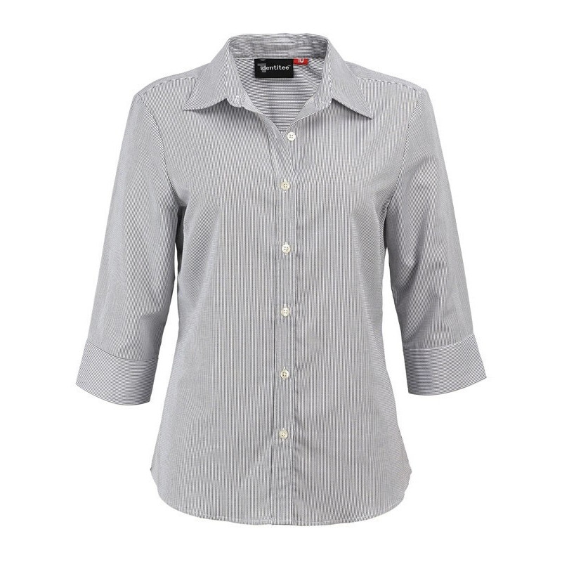 Ladies 3\4 Sleeve Corporate Check Shirt - W38