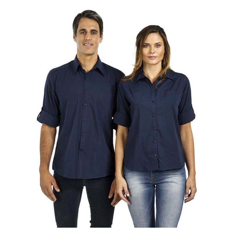 Ladies 3\4 Sleeve Shirt with Concealed Pockets & Tab on Sleeve - W36