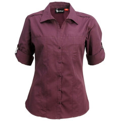 Ladies 3\4 Sleeve Shirt with Concealed Pockets & Tab on Sleeve - W36