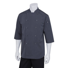 Deep Grey 3/4 Sleeve Chef Shirt - SK3001