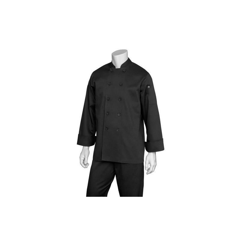 Bastille Black Basic Chef Jacket  - BAST