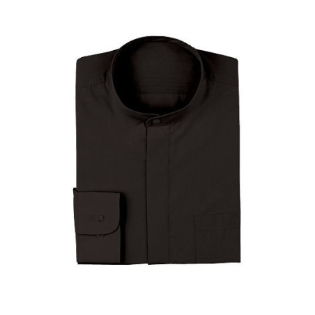 Men's Banded Collar Shirt - B100