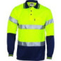 Polyester HiVis D/N Cool Breathe Polo Shirt with CSR R/Tape L/S - 3716
