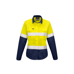 Womens Rugged Cooling Taped Hi Vis Spliced Shirt - ZW720