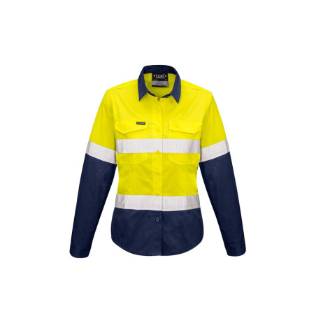 Womens Rugged Cooling Taped Hi Vis Spliced Shirt - ZW720