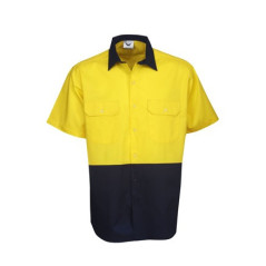 155g Hi Vis Drill Shirts, S/S, Day Use - C82