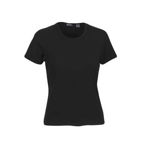 Ladies Cotton Lycra T-Shirt, Round Neck - T24