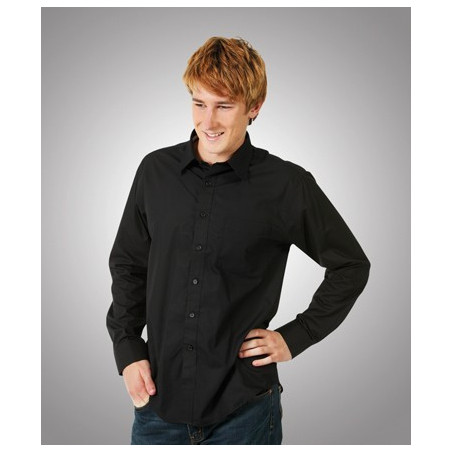 Poplin Business Shirt, Long Sleeve - B03