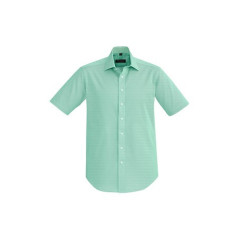 Hudson Mens Short Sleeve Shirt Dynasty Green - 40322