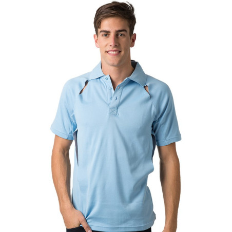 Mens Polo Shirt w. Contrasting Piping - BSP36