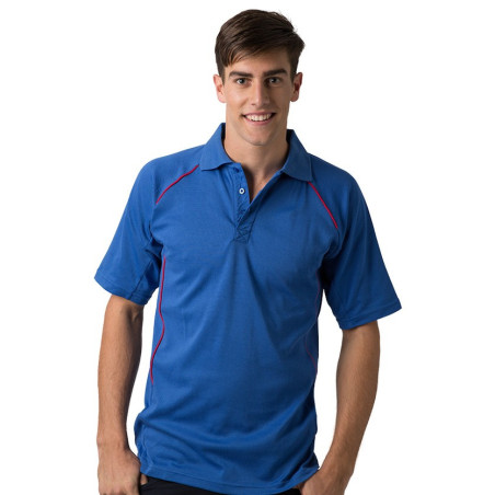 Mens Polo Shirt w. Contrasting Piping - BSP36