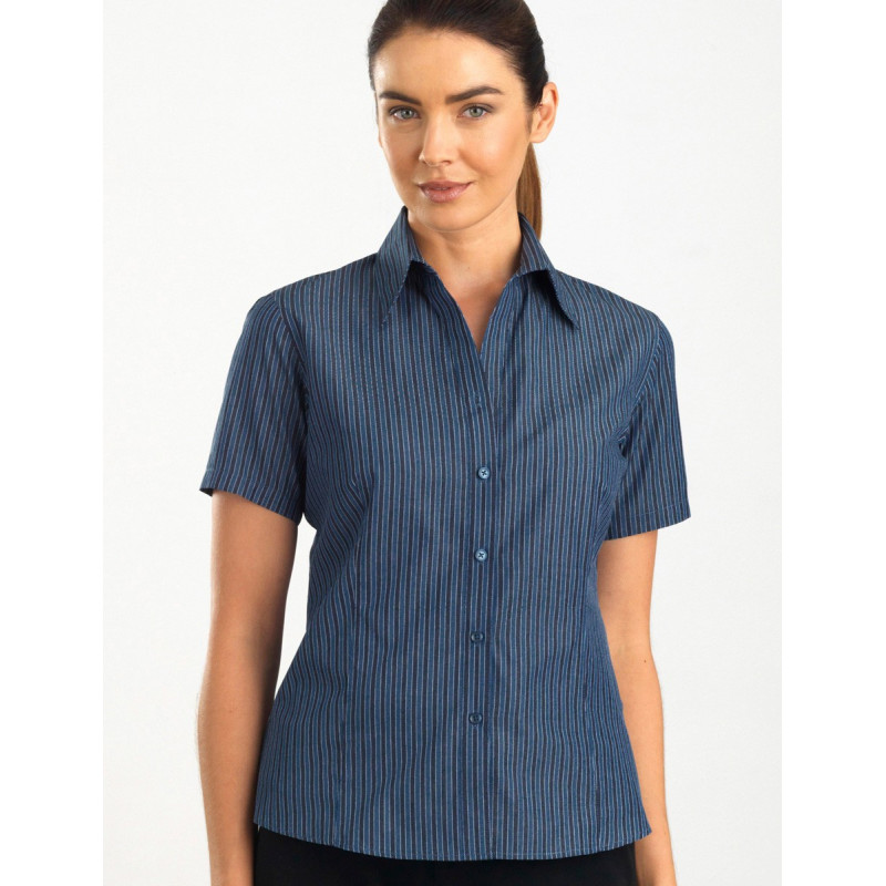 Womens Short Sleeve Bold Stripe - 343
