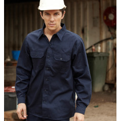 Cotton Drill Work Shirt L/S - WS0680