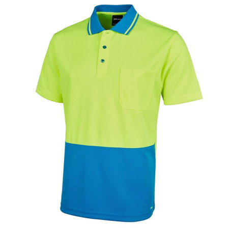 Adult Hi Vis Non Cuff Traditional Polo - 6HVNC