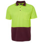 Adult Hi Vis Non Cuff Traditional Polo - 6HVNC