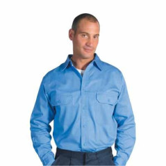 190gsm Cotton Drill Work Shirt with Gusset Sleeve - L/S - 3209