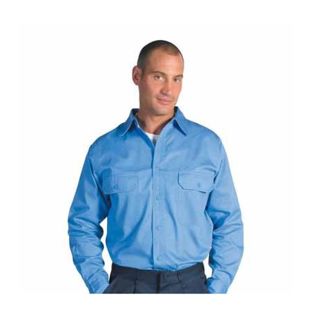 190gsm Cotton Drill Work Shirt with Gusset Sleeve - L/S - 3209
