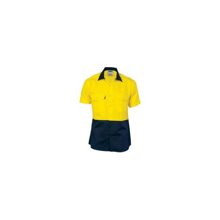 HiVis 2 Tone Cool-Breeze Cotton Shirt S/S - 3839