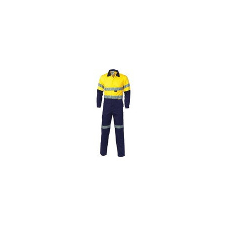 HiVis Two Tone Cotton Coverall With 3M R/Tape - 3855