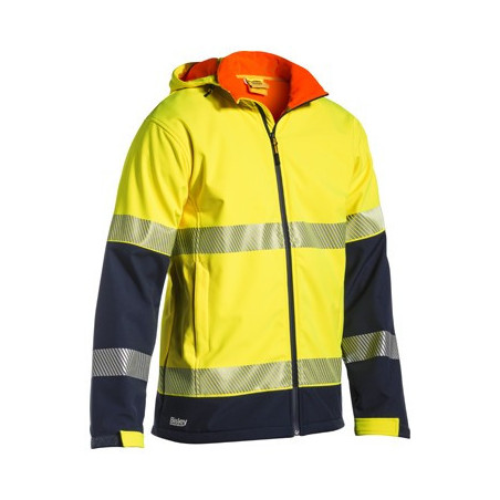 Taped Two Tone Hi Vis Ripstop Softshell Jacket - BJ6934T